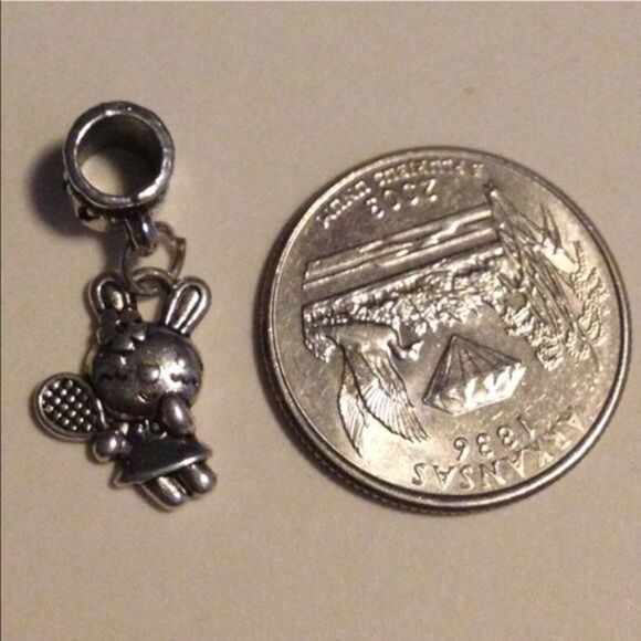 Bunny Playing Tennis - Picture 3 of 4